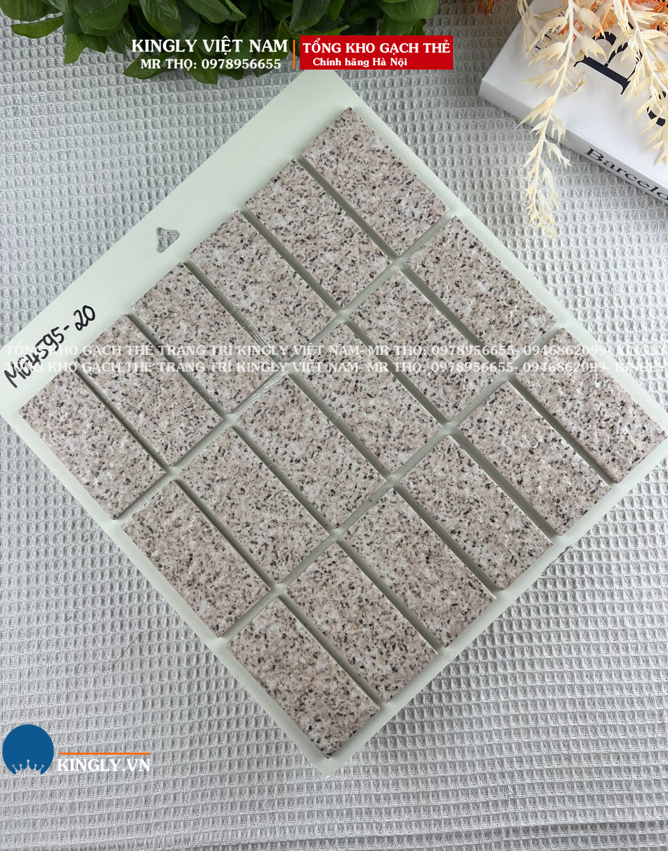 Gạch Thẻ mosaic muối tiêu ốp mặt tiền MG4595-20